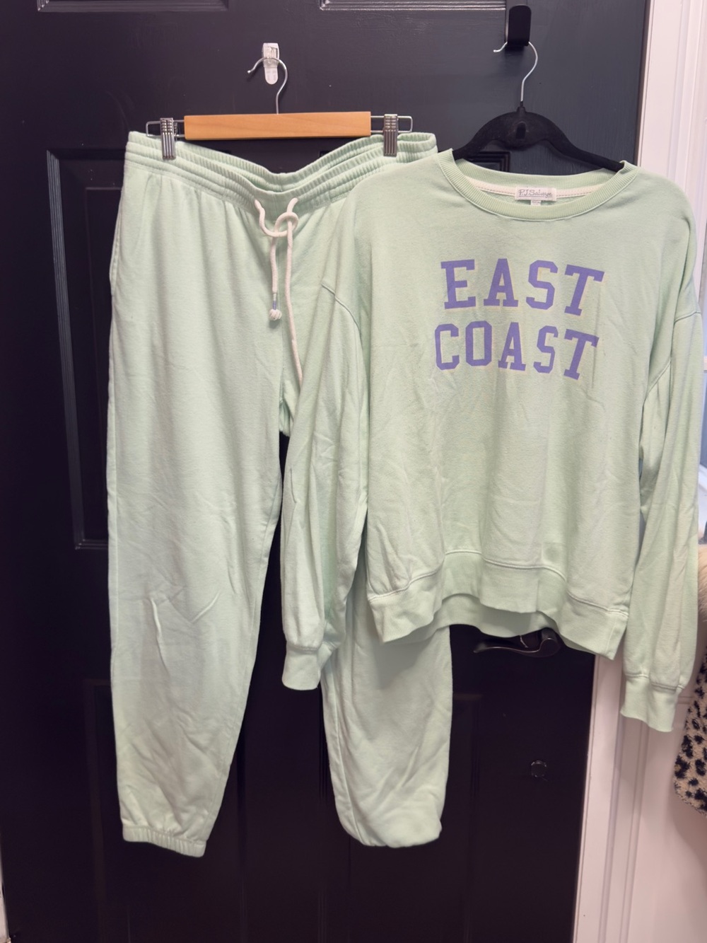 PJ Salvage East Coast  Mint Green Pajama / sweat / lounge Set